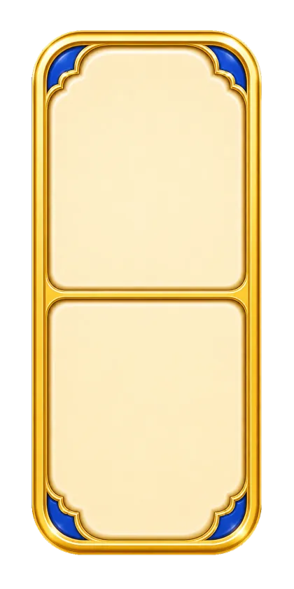 A gold domino set.