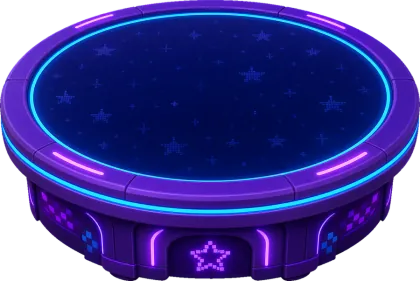 A purple arcade table skin.